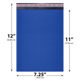 7.25x12 royal blue poly bubble mailer #1 padded shipping bag
