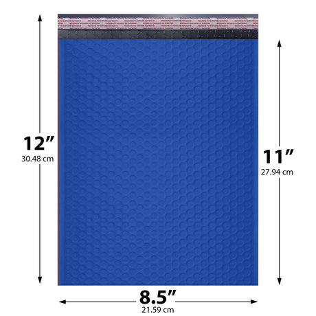 8.5x12 royal blue poly bubble mailer #2 padded shipping bag
