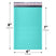 4x8 teal poly bubble mailer #000 padded shipping bag