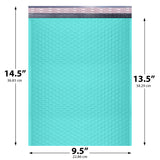9.5x14.5 teal poly bubble mailer #4 padded shipping bag
