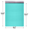 9.5x14.5 teal poly bubble mailer #4 padded shipping bag
