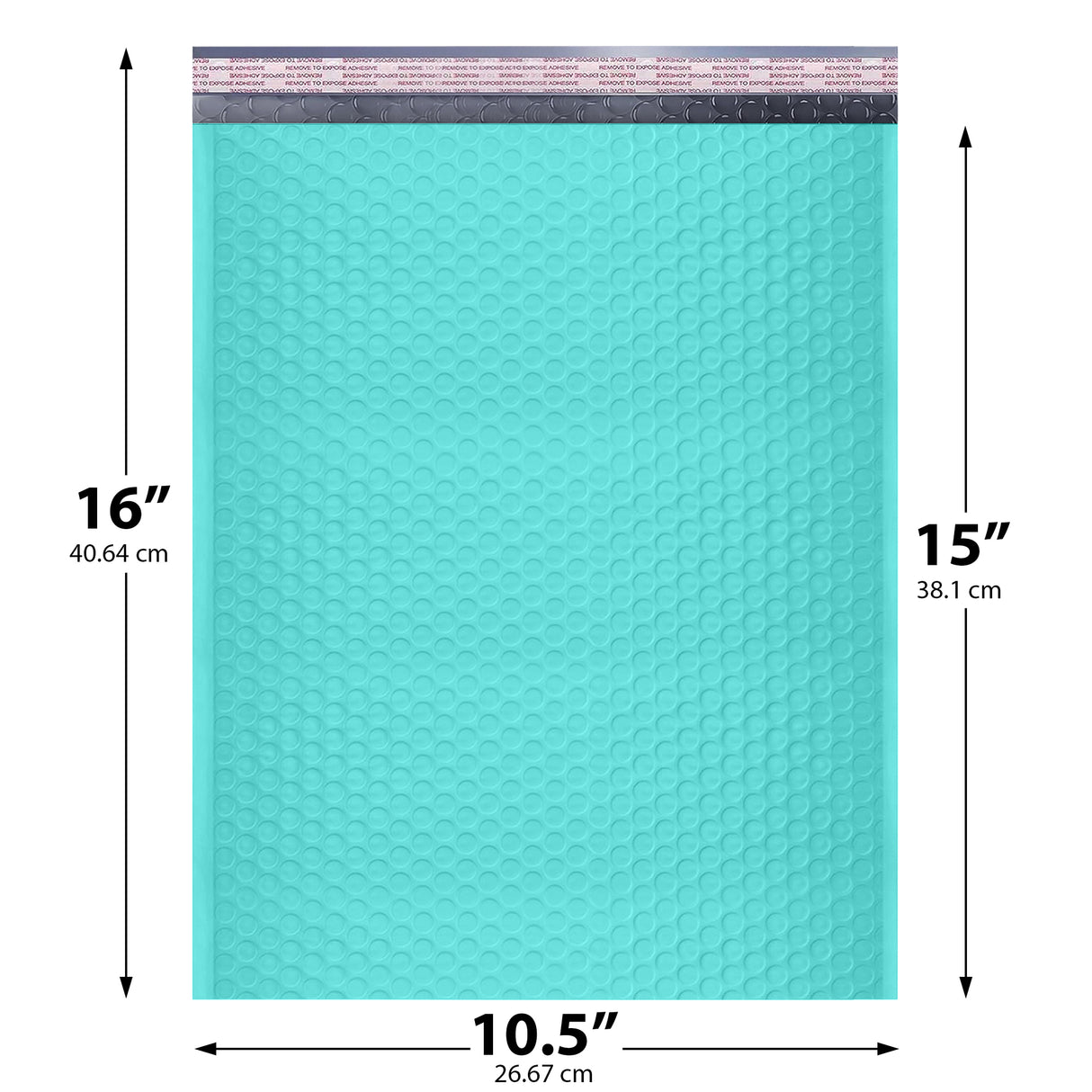 10x13 teal poly bubble mailer padded shipping bag
