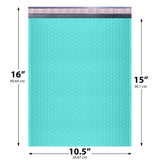 10x13 teal poly bubble mailer padded shipping bag
