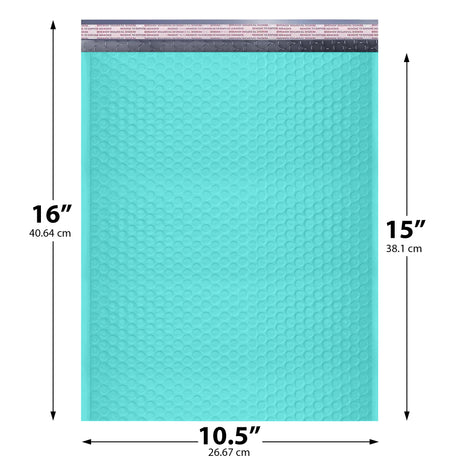 10x13 teal poly bubble mailer padded shipping bag
