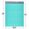 10x13 teal poly bubble mailer padded shipping bag
