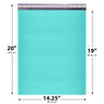 14.25x20 teal poly bubble mailer #7 padded shipping bag
