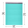 15x18 Teal poly bubble mailer — #8 self-seal padded envelope, 50 pack