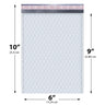 6x10 white poly bubble mailer #0 padded shipping bag
