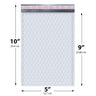 5x10 white poly bubble mailer #00 padded shipping bag