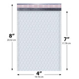 4x8 white poly bubble mailer #000 padded shipping bag