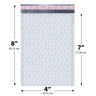 4x8 white poly bubble mailer #000 padded shipping bag