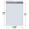 7.25x12 white poly bubble mailer #1 padded shipping bag

