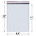8.5x12 white poly bubble mailer #2 padded shipping bag
