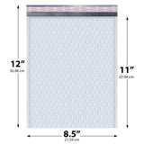 8.5x12 white poly bubble mailer #2 padded shipping bag

