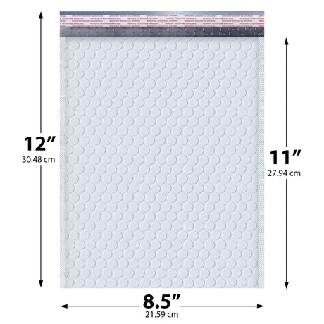 8.5x12 white poly bubble mailer #2 padded shipping bag
