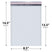 8.5x14.5 white poly bubble mailer #3 padded shipping bag
