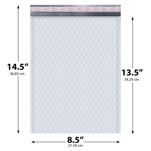 8.5x14.5 white poly bubble mailer #3 padded shipping bag
