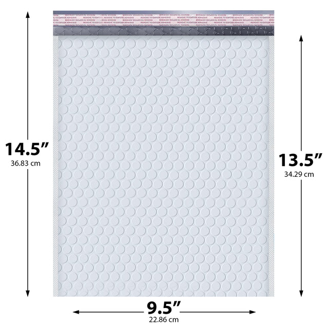 9.5x14.5 white poly bubble mailer #4 padded shipping bag
