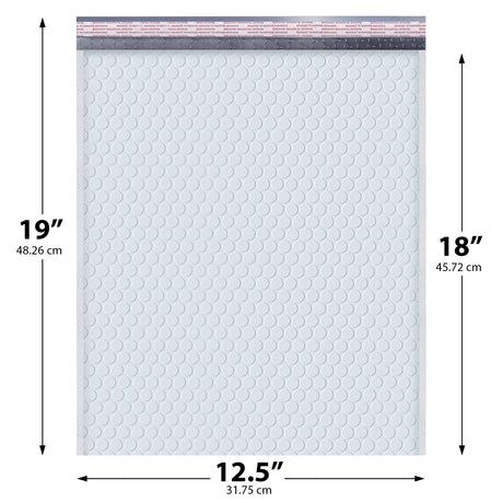 12.5x19 white poly bubble mailer #6 padded shipping bag
