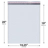 14.25x20 white poly bubble mailer #7 padded shipping bag
