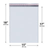 15x18 White poly bubble mailer — #8 self-seal padded envelope, 50 pack