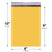 6x10 yellow kraft bubble mailer #0 padded shipping envelope