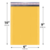 6x10 yellow kraft bubble mailer #0 padded shipping envelope