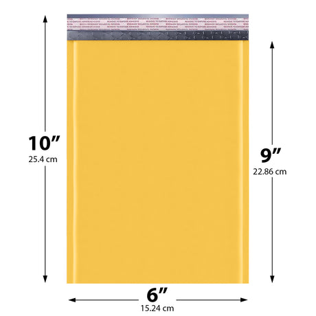 6x10 yellow kraft bubble mailer #0 padded shipping envelope
