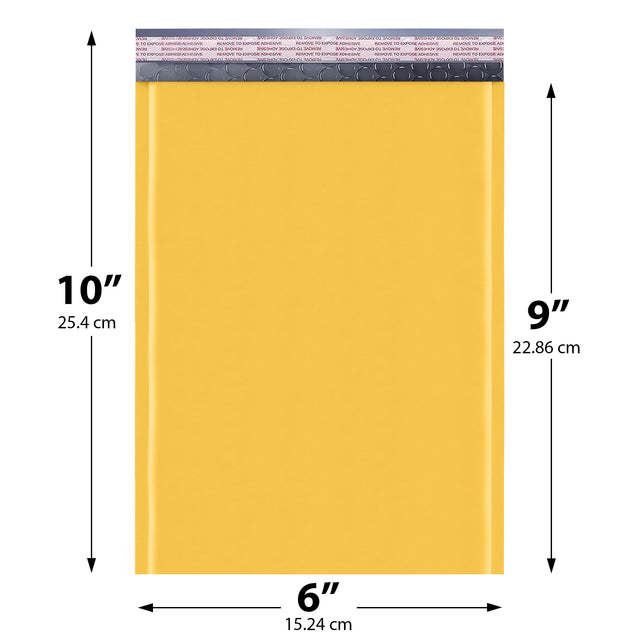 6x10 yellow kraft bubble mailer #0 padded shipping envelope
