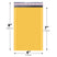 4x8 yellow kraft bubble mailer #000 padded shipping envelope