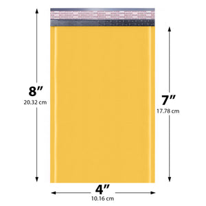 4x8 Kraft Bubble Mailers — #000 Self-Seal Padded Shipping Envelopes