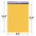8.5x14.25 yellow kraft bubble mailer #3 padded shipping envelope