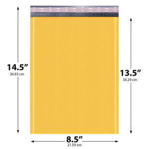 8.5x14.5 Kraft Bubble Mailers — #3 Yellow Self-Seal Padded Shipping Envelopes
