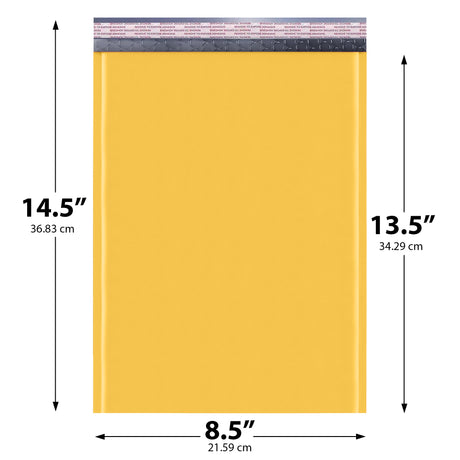 8.5x14.25 yellow kraft bubble mailer #3 padded shipping envelope