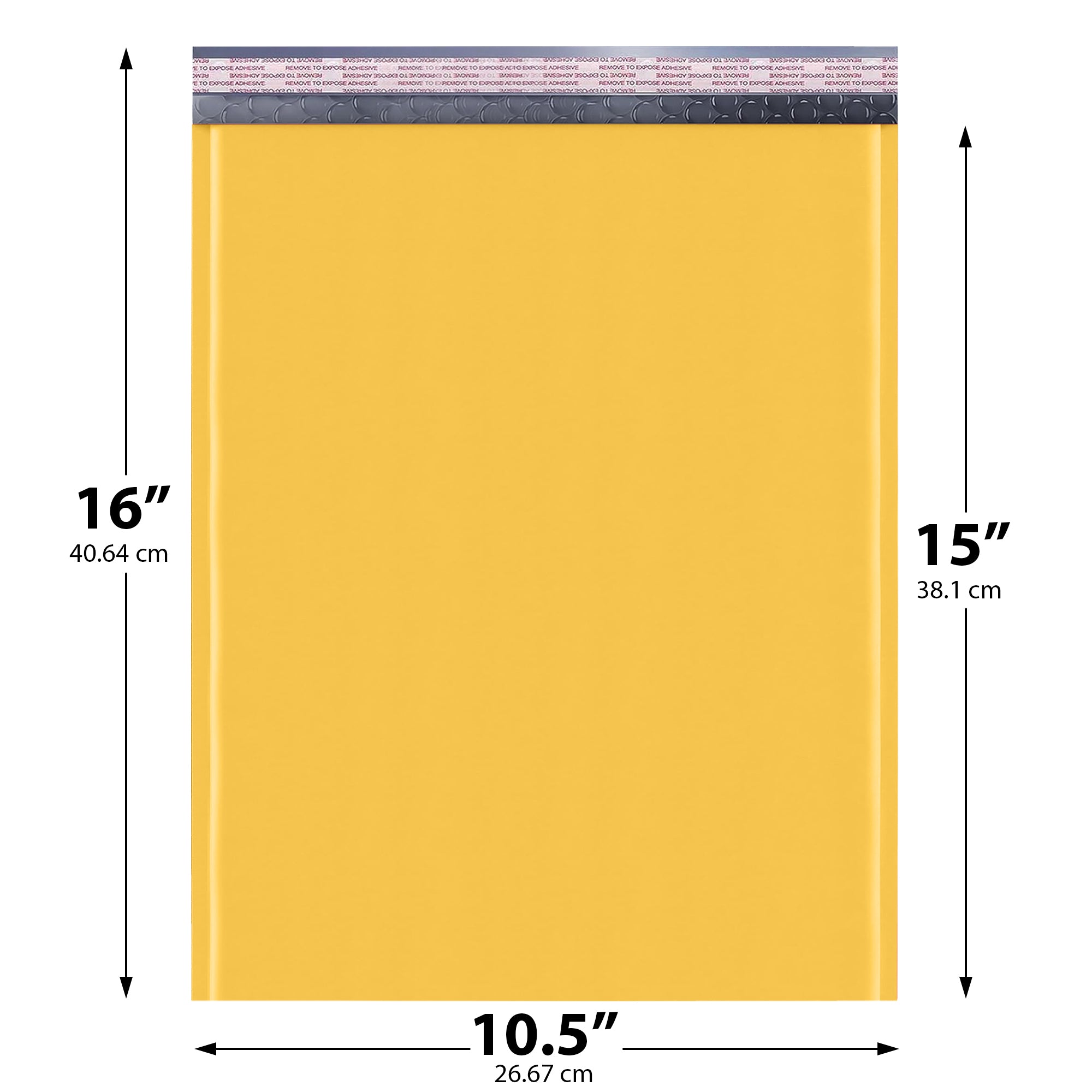 10.5x16 Kraft Bubble Mailers – #5 Self-Seal Padded Shipping Envelopes