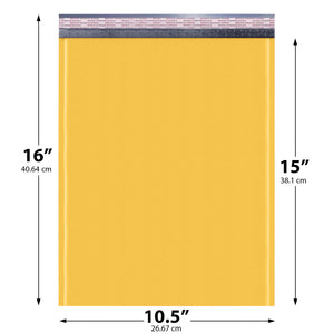 10.5x16 Kraft Bubble Mailers — #5 Self-Seal Padded Shipping Envelopes