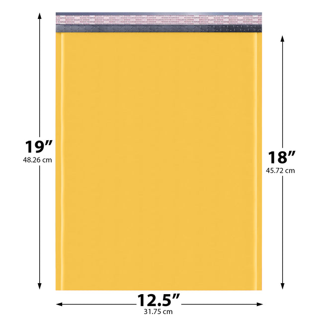 12.5x18 yellow kraft bubble mailer #6 padded shipping envelope