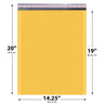 14.25x20 yellow kraft bubble mailer #7 padded shipping envelope
