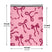 Pink Bow bubble mailer 10x13 — pink padded envelope with burgundy bow print, 100 pack