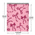 Pink Bow bubble mailer 14.25x20 #7 — large pink padded envelope with burgundy bow print, 50 pack
