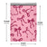 Pink Bow bubble mailer 6x10 #0 — pink padded envelope with burgundy bow print, 250 pack