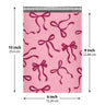 Pink Bow bubble mailer 6x10 #0 — pink padded envelope with burgundy bow print, 250 pack