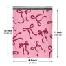Pink Bow bubble mailer 8.5x12 #2 — pink padded envelope with burgundy bow print, 100 pack